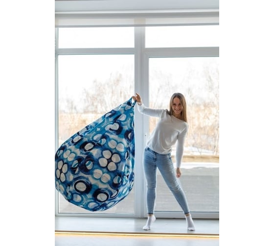 Кресло-мешок DreamBag акварель, велюр xl 5028021