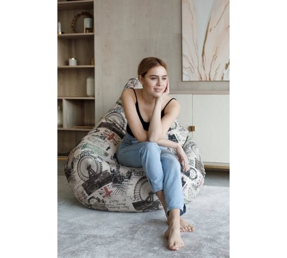 Кресло-мешок DreamBag челси, жаккард 3xl 5006641