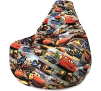 Кресло-мешок DreamBag тачки, велюр 2xl 5004431