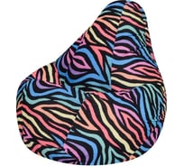 Кресло-мешок DreamBag радуга, велюр 3xl 5031441