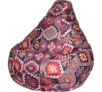 Кресло-мешок DreamBag мехико бордовое, велюр 2xl 5003331