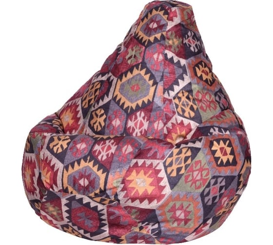 Кресло-мешок DreamBag мехико бордовое, велюр 2xl 5003331 1