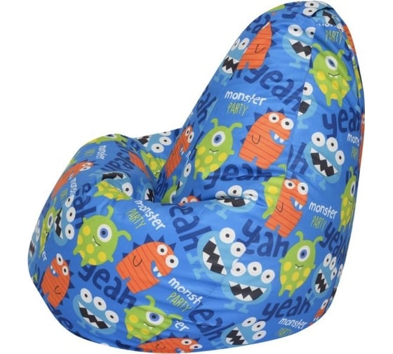 Кресло-мешок DreamBag монстры, велюр l 5028611