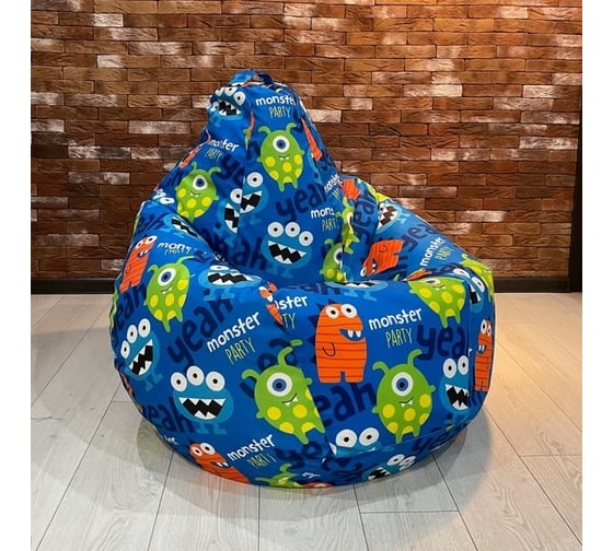 Кресло-мешок DreamBag монстры, велюр l 5028611