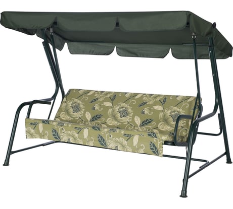 Садовые качели Удачная Мебель Карибы зеленые A46G.509