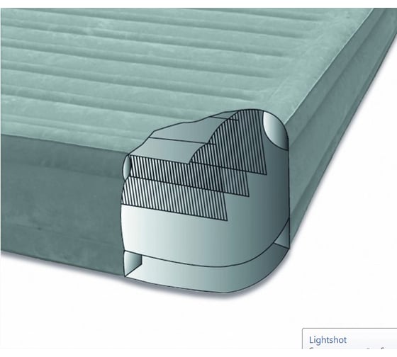 Надувная кровать Intex Pillow Rest Raised Bed 152х203х42см 64424