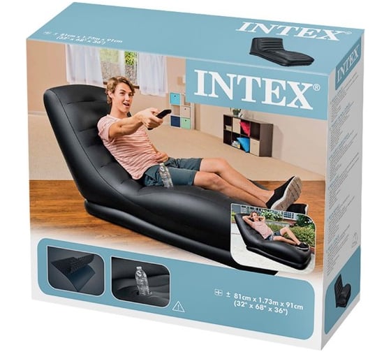 Надувное кресло-шезлонг Intex Mega Lounge 81х173х91см 68585