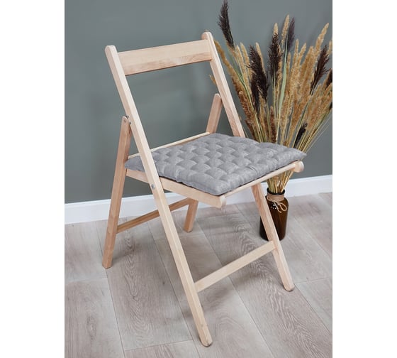 Сидушка с лузгой гречихи witerra 43x43 см, канвас-велюр серый 109239 1
