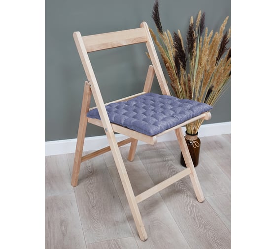 Сидушка с лузгой гречихи witerra 43x43 см, канвас-велюр фиолетовый ирис 109241 1
