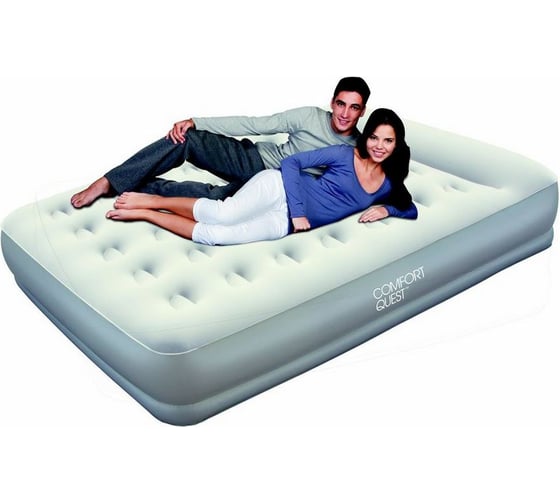 Надувная кровать со встроенным насосом BestWay Restaira Premium Airbed 203х152х38 см 67459 BW