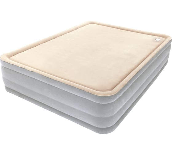 Надувная кровать со встроенным насосом BestWay FoamTop Comfort Raised Airbed 203х152х46см, мягкий верх 67486 BW 1