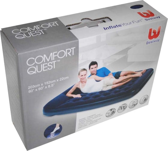 Надувной матрас BestWay Easy Inflate Flocked Air Bed/Queen/ 67226 BW 006234