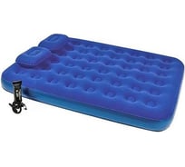 Надувной матрас с ручным насосом и 2 подушками BestWay Flocked Air Bed With Air Pump/Queen/ 67374 BW 005653