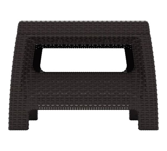Садовый стол WORKY ротанг, 76.5x57x42 см, мокко ARD257735