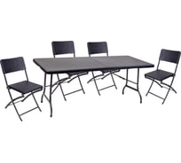 Набор мебели (черный складной) GOGARDEN RIMINI 50360