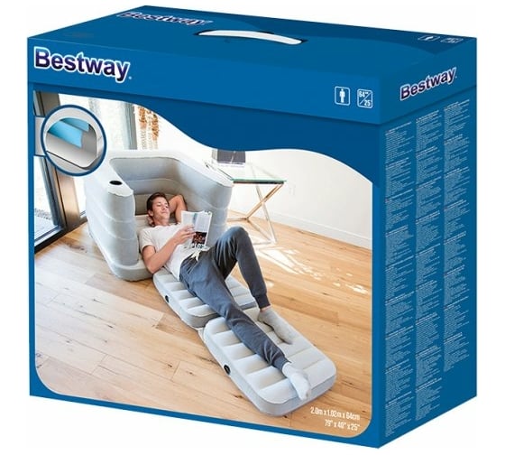 Надувное кресло-кровать BestWay Multi Max II Air Chair 200x102x64 см 75065 BW