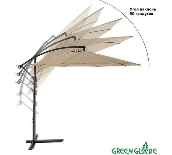 Садовый зонт Green Glade тауп 8005