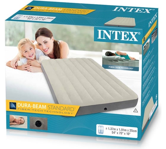 Надувной матрас Intex Deluxe Single-High 137x191x25 см 64708