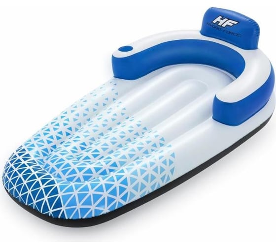 Надувной матрас-шезлонг для плавания Bestway Indigo Wave 191x97см, до 90кг 43533 BW