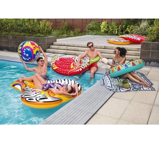 Надувной матрас-остров для плавания Bestway Фиеста Слон 183x153см, до 90кг 43491 BW