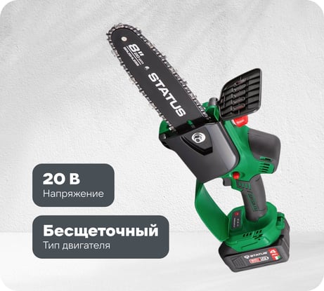 Бесщеточная аккумуляторная цепная пила STATUS UniOne SCB 200-20 Kit 07411302