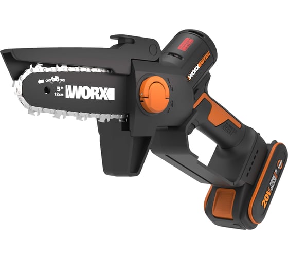 Аккумуляторная пила WORX бесщёточная , 20В, 12см, 2Ач х1, ЗУ 2А WG325E 28801358