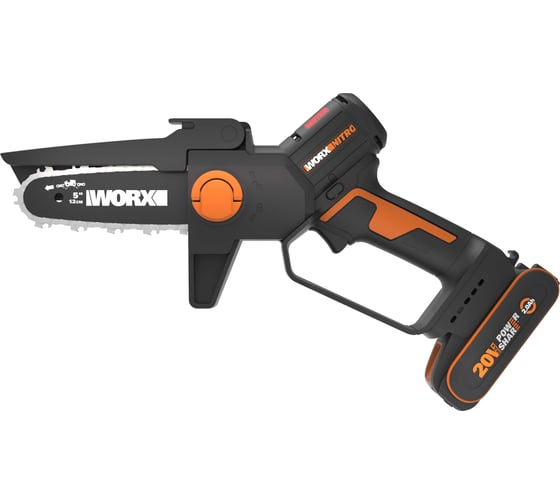 Аккумуляторная пила WORX бесщёточная , 20В, 12см, 2Ач х1, ЗУ 2А WG325E