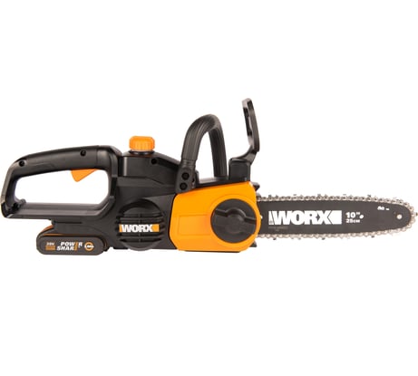 Аккумуляторная цепная пила WORX 20в, 25 см, 2ач х1 и зу 2а WG322E.1