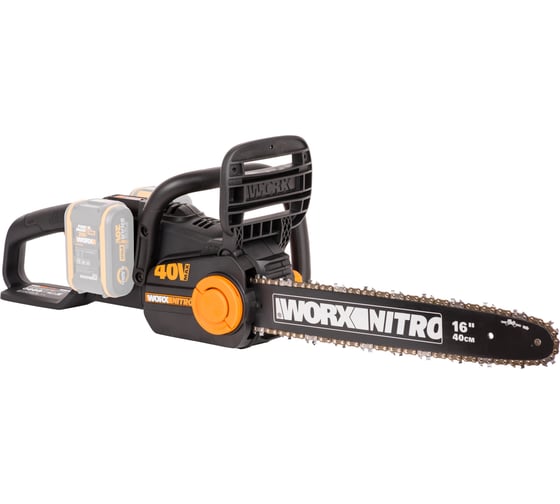 Аккумуляторная цепная пила WORX NITRO , 40В 40cm бесщеточная, без АКБ и ЗУ WG385E.9