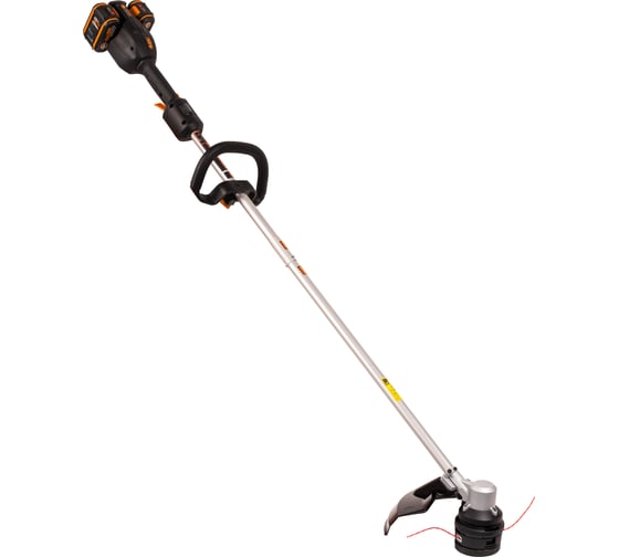 Аккумуляторный триммер WORX бесщёточный 40В, 38см, 4Ач х2, двойное ЗУ 2x2A, коробка WG185E