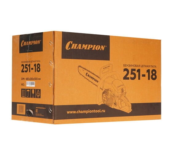 Бензопила Champion 251-18"-0,325-1,5-72+ подарочный набор A251-18