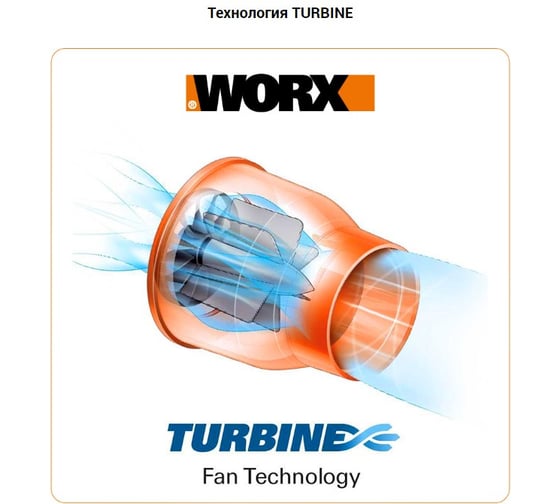 Воздуходувка WORX WG518E