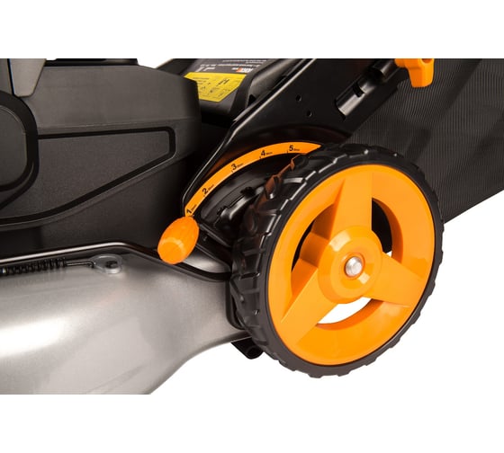 Аккумуляторная газонокосилка WORX 40В, 2х4.0 Ач, двойное ЗУ 2x2A WG751E