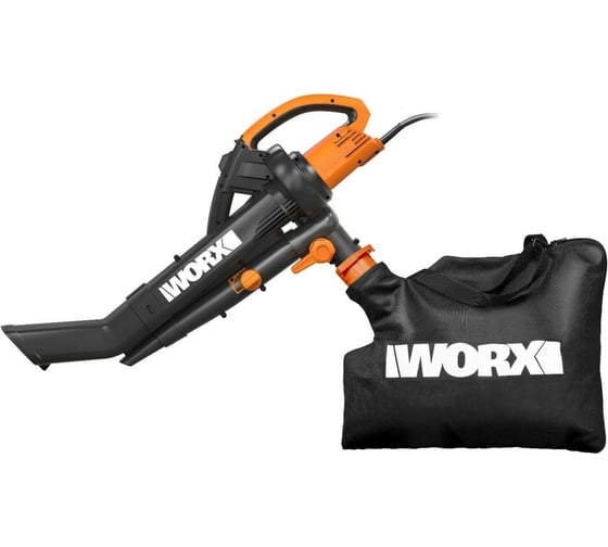 Воздуходув/садовый пылесос WORX 3000Вт, 335 км/ч, 10м3/мин WG505E