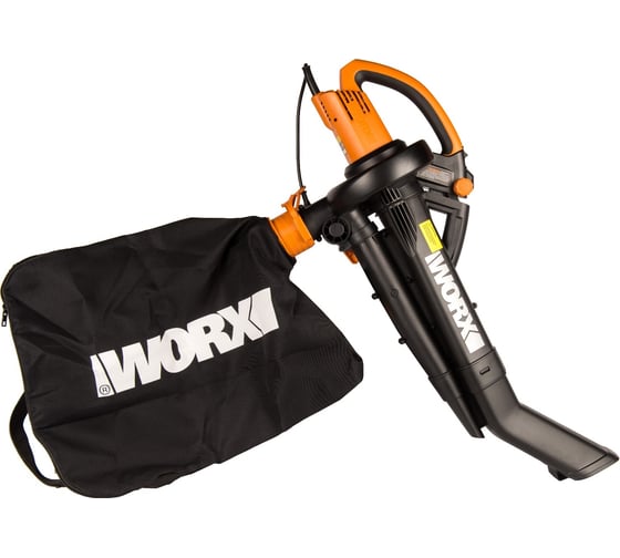 Воздуходув/садовый пылесос WORX 3000Вт, 335 км/ч, 10м3/мин WG505E
