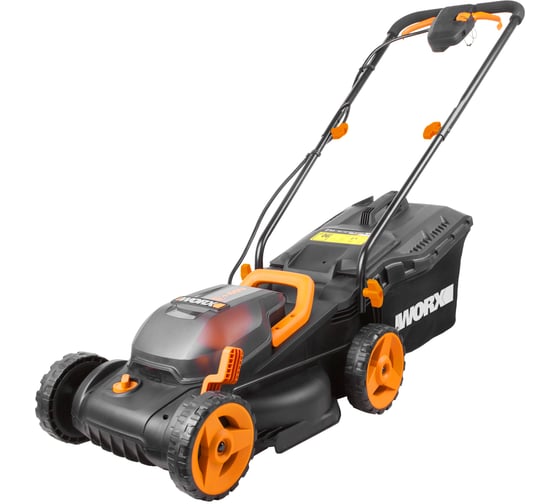 Аккумуляторная газонокосилка WORX 40В, 2х2.5 Ач, двойное ЗУ 2x2A WG779E