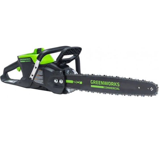 Аккумуляторная цепная пила Greenworks 82V, 51 см, бесщеточная, с 1хАКБ 2.5 Ач и ЗУ 2008307UA