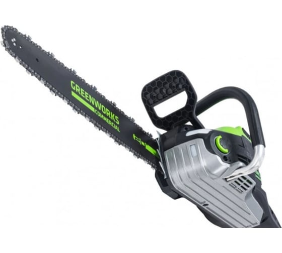 Аккумуляторная цепная пила Greenworks 82V, 51 см, бесщеточная, с 1хАКБ 2.5 Ач и ЗУ 2008307UA
