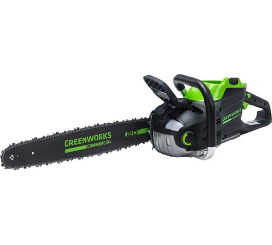 Аккумуляторная цепная пила Greenworks 82V, 51 см, бесщеточная, с 1хАКБ 5 Ач и ЗУ 2008307UB