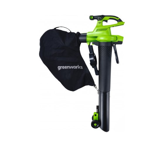 Аккумуляторный воздуходув-садовый пылесос Greenworks 40V, бесщеточный, без АКБ и ЗУ 2406907
