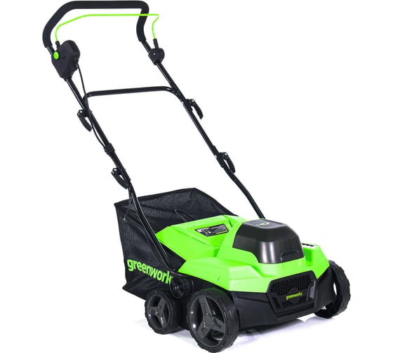 Аккумуляторный аэратор-скарификатор Greenworks 40V, бесщеточный 1хАКБ 4Ач и ЗУ 2517607UB