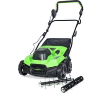 Аккумуляторный аэратор-скарификатор Greenworks 40V, бесщеточный, без АКБ и ЗУ 2517607