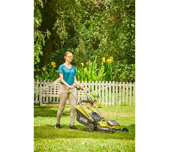 Бесщеточная газонокосилка Ryobi ONE+ RY18LMX40A-0 5133004584