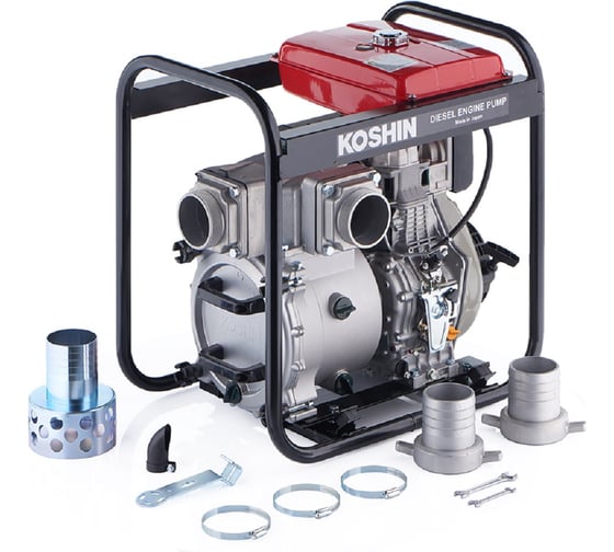 Дизельная мотопомпа для сильнозагрязненных вод Koshin KTY-100D 100545645