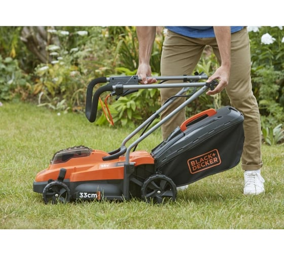 Колесная аккумуляторная газонокосилка Black+Decker 36В BCMW3336L1-QW