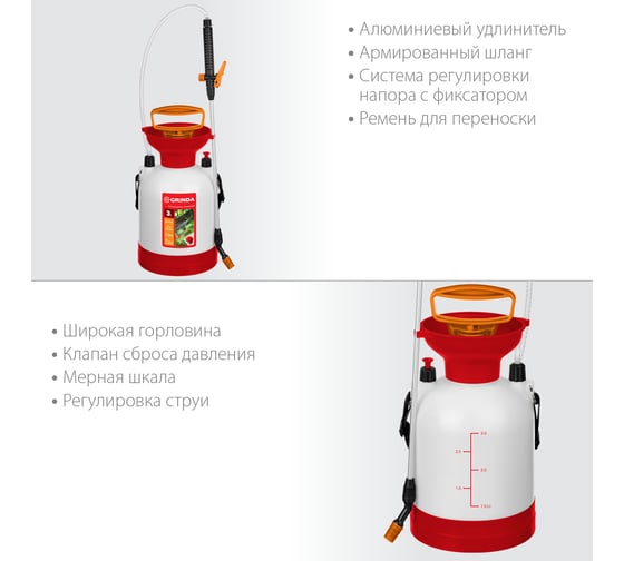 Переносной опрыскиватель GRINDA TS-3 3 л 8-425113_z02