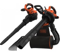 Садовый воздуходув/пылесос Black+Decker BackPack BlowerVac Strap Rake BEBLV301