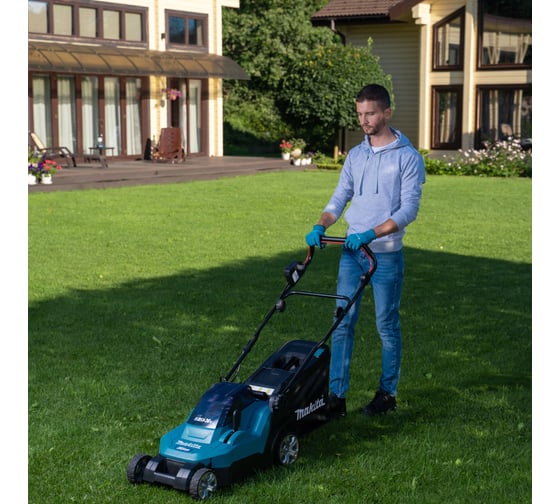 Аккумуляторная газонокосилка Makita LXT DLM382PM2