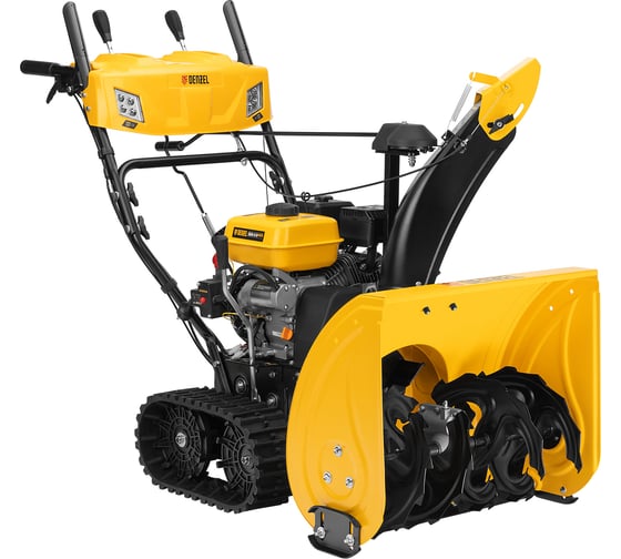 Бензиновая снегоуборочная машина Denzel sbm 610dt pro, 212cc, гусеницы, эл.старт, блок. дифф. 97657