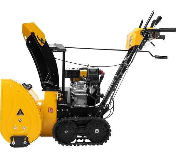 Бензиновая снегоуборочная машина Denzel sbm 610dt pro, 212cc, гусеницы, эл.старт, блок. дифф. 97657